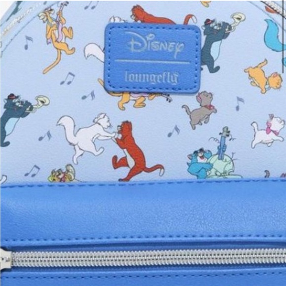 NWT Loungefly Aristocats Everybody Wants To Be A Cat Mini Backpack - Picture 2 of 8